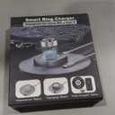 Charger Compatible with Aura-Ring Gen 4 Size 7,Fast Safe Charging Dock and USB-C Cable,Silver Gray