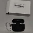 2 in 1 Silicone Case Compatible with AirPods Pro 3 and AirTag, Shockproof Protective Case Cover for AirPods Pro 3rd Generation 2025 with Cleaner Kit & Carabiner (Black)