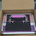 Joligrace Makeup Train Case Makeup Case Organizer Portable Cosmetic Box Storage with 2 Trays Mirror Locking Make Up Travel Case for Nail Kits Cosmetics Craft Traveling Makeup Box Mermaid Pink