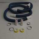 1.5 Inches Pool Hoses for Above Ground Pools,1-1/2" Diameter Pool Pump Replacement Hose,2 Pack 3 Feet Vacuum Hose Universal 1.25/1.5 Inch Combo Hose Adapter with Clamps and Tape