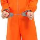 Baby Boys Prisoner Halloween Jail Costume Jumpsuit for Party Cosplay (5-6 Years, Orange)