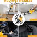 Cordless Vacuum Cleaner for Dewalt 20V Battery,100 AW Handheld Vacuum Cleaner with Washable HEPA Filter,55CFM Portable Shop Vacuum for Car/Pet Hair/Carpets/Hard Floors(No Battery)