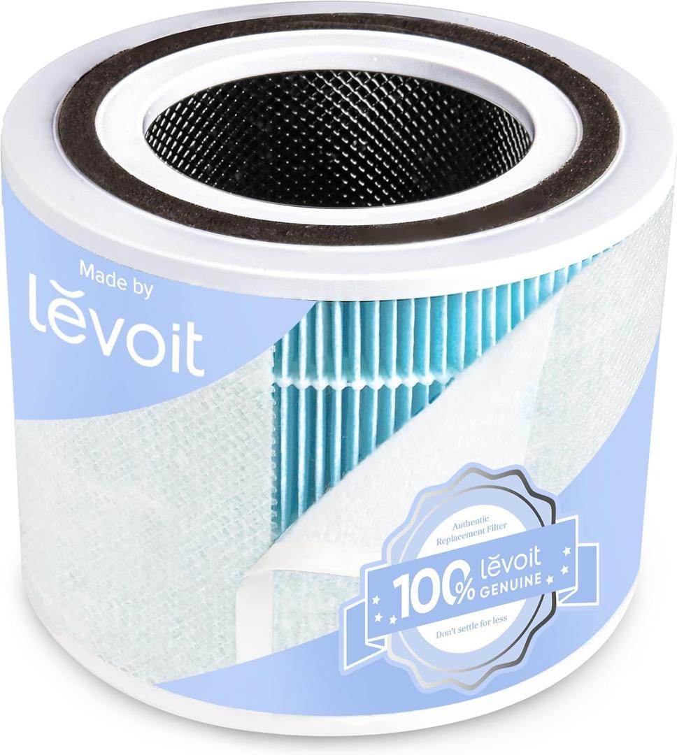 LEVOIT Core 300-P Replacement Filter for Air Purifier Smoke Remover, Genuine Core300S-P Filters, Supports HEPA Sleep Mode, High-Efficiency Activated Carbon, Core 300-RF-SR, 1 Pack, Blue