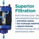 PUR Plus Faucet Mount Replacement Filter 4-Pack, Genuine PUR Water Filter for Sink Faucet, 3-in-1 Mineral Filtration, Lead Reducing, 1-Year Value, Blue (RF99994)