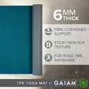 Gaiam Yoga Mat Performance TPE Exercise & Fitness Mat for All Types of Yoga, Pilates & Floor Exercises,