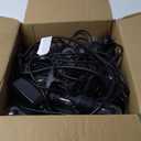 Mlambert 96Ft(2x48ft) 3-Color in 1 48Ft LED Dimmable Outdoor String Lights with Remote, Plug-in 2700K/4000K/5000K Waterproof Lights for Patio Cafe (Black)