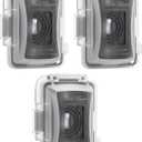 Bates- Weatherproof Electrical Outlet Cover, 3 Pack, 1-Gang, Outdoor Outlet Cover Weatherproof (Clear)