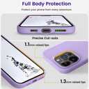OTOFLY Compatible with iPhone 15 Pro Max Case, Silicone Shockproof Slim Thin Phone Case for iPhone 15 Pro Max (6.7 inch), (Light Purple)