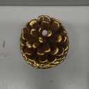 Homemory 2 Pcs LED Pine Cone Candles, Flameless Candles with 6H Timer, Battery Operated Flickering Candle, Real Wax Pinecone Candles for Christmas Indoor Decoration, Brown(D4.3 x H6 Inch)