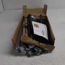 zoegi 4 Pack 10Ft String Light Poles,Light Poles for Outside Lights with Fork,Outdoor Brackets Hanging Lights,Metal Stand for Deck Patio,Backyard,Wedding,Deck,Party