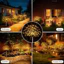 echosari Solar Garden Lights Outdoor, Total 6 Pack 720 LED Firework Lights with Auto On/Off 8 Modes IP65 Waterproof Landscape Light for Outdoor Yard Pathway Garden Decor (Warm White)
