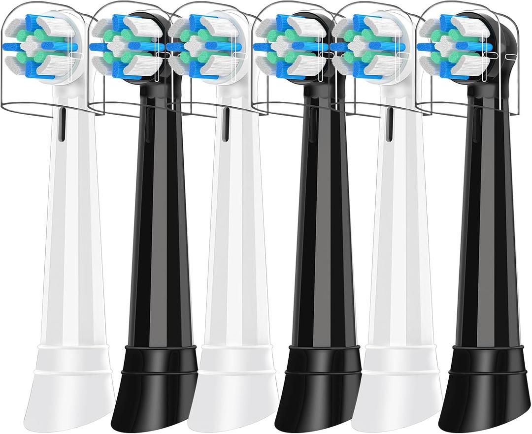 iO Replacement Heads Compatible with Oral B iO, 6 Pack Toothbrush Heads Compatible with iO 2/3/4/5/6/7/8/9/10 Series Electric Toothbrush