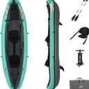 Bestway Hydro Force Inflatable Kayak Set | Includes Seat, Paddle, Hand Pump, Storage Carry Bag | Great for Adults, Kids and Families (2-Person Ventura Elite)