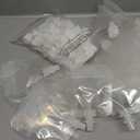 100 Pcs Plastic Pouches Bulk Clear Juice Bags Squeeze Pouches Plastic Leak Proof Bags with Funnel for Party Favors (1.7 oz)