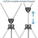 USCNC X Banner Stand Adjustable Fit Banner 23 x 63 to 32 x 78 Inch, Portable Travel Bag, Bigger, More Adaptable Advertising, Stores, Tradeshow, Restaurant, Event, Birthday & Party (1 PACk)
