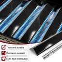 Hiorucet Grill Replacement Parts for Brinkmann 5 Burner 810-1750-S, 810-1751-S, 810-3551-0 Gas Grill, Stainless Steel Heat Plates, Grill Burner, Crossover Tube for Brinkmann Grill Replacement Parts