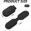 5 x Multifunctional Magnetic Clip, Soft Small Leather Clip as Money Clip, Strap Clip and Memo Clip (Black)