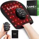 Lunix LX23 Red Light Therapy for Hand, 50 Triple Chips LED 850 and 660nm, Infrared Therapy for Circulation & Joint Support with Vibration, Portable, Rechargeable, Adjustable Intensity