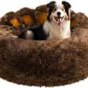 Cute Dog Bed Medium Size Dogs Beds Couch Pet Bed with Washable Removable Cover Egg Crate Foam Waterproof Orthopedic Dog Beds(Khaki,L)