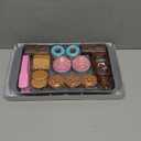 Cookie Play Food Set, Play Food for Kids Kitchen - Play Kitchen Accessories - Play Baking Cookies and Cupcakes Plastic Toy Food for Pretend Play, Kids Toddler Childrens Birthday Gifts