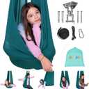 OUTREE Sensory Swing for Kids with 360 Swivel Hanger, Indoor Therapy Swing Great for Autism, ADHD, Sensory Processing Disorder, and Autistic Children (Dark Teal)