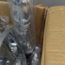 Youxmoto Chrome ABS Complete Axle Cover Set, 2 Front and 4 Rear with Hub Caps and 33mm Screw-On Spiked Lug Nut Covers for Semi Trucks