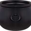 Evergreen Garden Cauldron Witch Pot Candy Holder Bowl Bucket for Trick-or-Treat, Flower Plant Pot, Indoor/Outdoor Halloween Witches Decoration for Party Home Office Desk (Witch Cauldron), 12 Inch