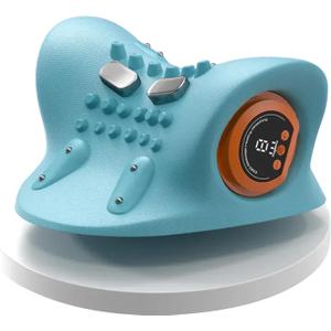Neck Massager, Masajeador de Cuello, 3 Modes Electric Neck and Shoulder Relaxer Pillow, with Heat 26 Angle Cervical Traction Device for Pain Relief Deep Tissue