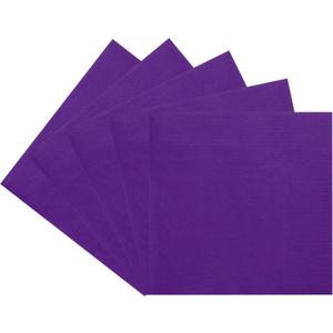 150 Pcs Purple Cocktail Napkins - Double-Ply 6.5x6.5 Inch Disposable Paper Napkins, Lunch and Dinner, Easter, Christmas, Weddings, Parties | Purple Bulk Holiday Decorative Napkins