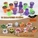 296PCS Halloween Party Favors Gloves, 24Sets Purple Orange White Gloves Stuffed Bulk Non-Candy Halloween Goodie Bags Fillers Trick or Treat Bag for Halloween Party Supplies Birthday Classroom Gifts