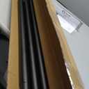 Tension Curtain Rod by EZFurni,42-123 Inches,Heavy Duty Tension Rods for Windows,No Drilling Adjustable Curtain Rod for Patio,Hold Up Blackout Curtains and Non Slip,Black