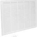 EZ-FLO 25 x 20 Inch (Duct Opening) Return Air Vent Cover for Wall or Ceiling, Solid Steel Return Air Filter Grille, HVAC Vent Cover, White, 61634