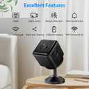 Hidden Camera,1080P WiFi Spy Camera with Night Vision & Motion Detection, Wireless Security Camera for Pet/Baby/Nanny, App Live Feed Smallest Smart Home Monitor