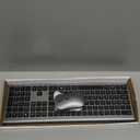 Wireless Keyboard and Mouse Combo, Full Size Keyboard and Mouse, Long Battery Life, Optical Mouse, 2.4G Lag-Free Cordless Mice Keyboard Set Ultra Slim Design for Computer, Laptop, PC, Mac, Windows (Gray Black)