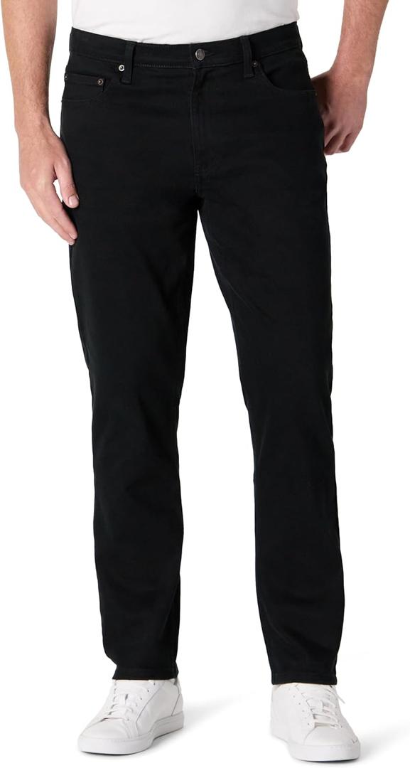 Men's Low Stretch Athletic Fit Jeans (29W x 30L, Black)