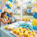 LaVenty Jellyfish Flowers and Bubbles Party Decoration Jellyfish Flowers and Bubbles Hanging Swirl Decoration Party Supplies for Birthday Baby Shower