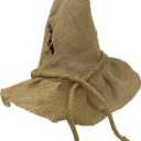 Uyecos Halloween Horror Mask With Straw Hair Creepy Scary Burlap Sack Mask Cosplay Party Costume Headgear Adult (Scarecrow Hat)