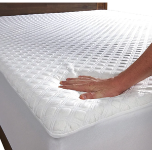 Kingnex Mattress Protector King Size - Viscose Derived from Bamboo - Fitted with Stretchable Pockets - Machine Washable Cotton Queen Mattress Cover for Bed