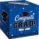 Graduation Card Box 2026 - Gift Holder for Graduation Party Decorations, Blue