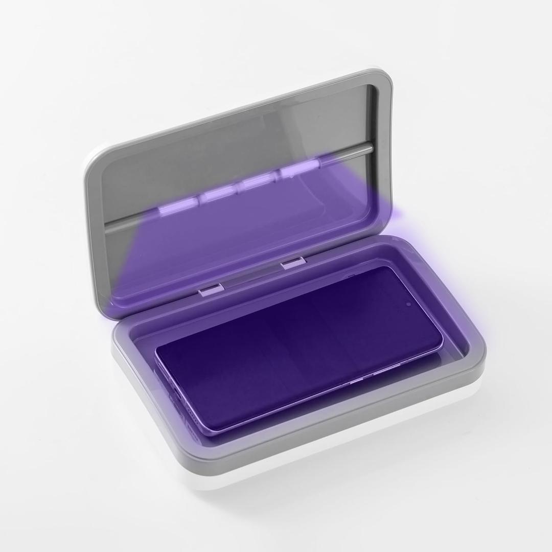 UV Sanitizing Box for Phones and Accessories  Portable UV Cleaner with Rechargeable Battery, Helps Reduce Bacteria and Viruses, Compact Design