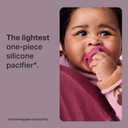 Tommee Tippee Ultra-Light StayPut Pacifier, One-Piece Silicone Design, 0-6m, 4 Pack