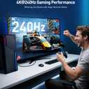 Cable Matters [VESA Certified] 40Gbps DisplayPort 2.1 Cable 2m/6.6ft, DP40 Cable 8K 120Hz, 4K 240Hz in Black with FreeSync, G-SYNC and HDR for Gaming Monitor, PC, RTX 4080/4090, RX 7900