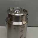 304 Stainless Steel Milk Can with Spigot 2.6 Gallon 10 Liter Metal Water Beverage Drink Dispenser Milk Pail Milk Bucket for Milk Oil