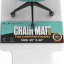 Office Chair Mat for Carpet - Desk Chair Mat for Carpet Protector Mat for Office Chair - Computer Chair Mat for Carpet - Office Floor Mats for Rolling Chairs Carpet - 33" x 48", Carpet with Lip