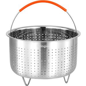 Steamer Basket for Instant Pot, Stainless Steel Vegetable Steamer Basket Insert for Pots (6qt)