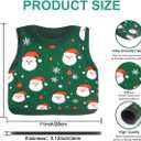 Santa Claus Sweater Mouse pad, Wireless Mouse Desktop Accessory, Non Slip Rubber Base Travel Mouse pad, Suitable for Desktop, Computer, Laptop, Office 11  11 inch. (Green Red)