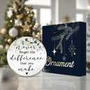 9 x Thank You Gift Ornament 2025, White Elephant Exchange  Never Forget The Difference That You Make Keepsake  Appreciation Gift Ornament for Teachers, Nurses, Friends, Volunteers, Coworkers