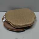 Klear Vu Gripper Omega Non-Slip Windsor Chair Cushions with Skid-Proof Seat Pad for Dining Room, Kitchen, and Office Use, 16x15 Inches, 2 Count (Pack of 1), Chestnut