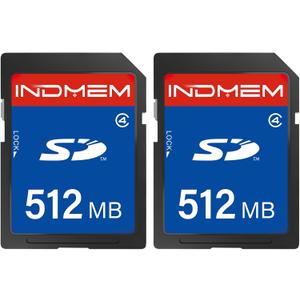 SD Card 512MB (2 Pack), Class 4 Flash Memory Cards MLC Stanard Secure Digital Cards, 512MB(2pc)