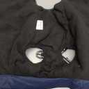 Dog Winter Coat with Harness Built-in | Waterproof Dog Jacket with Zipper & Fleece Lining | Reflective Cold Weather Coat for Small Medium Large Dogs (Navy Blue, Large)